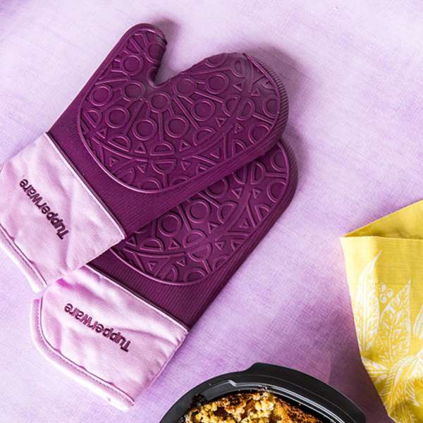 Silikonowe rękawice kuchenne Tupperware (3) Silikonowe rękawice kuchenne Tupperware